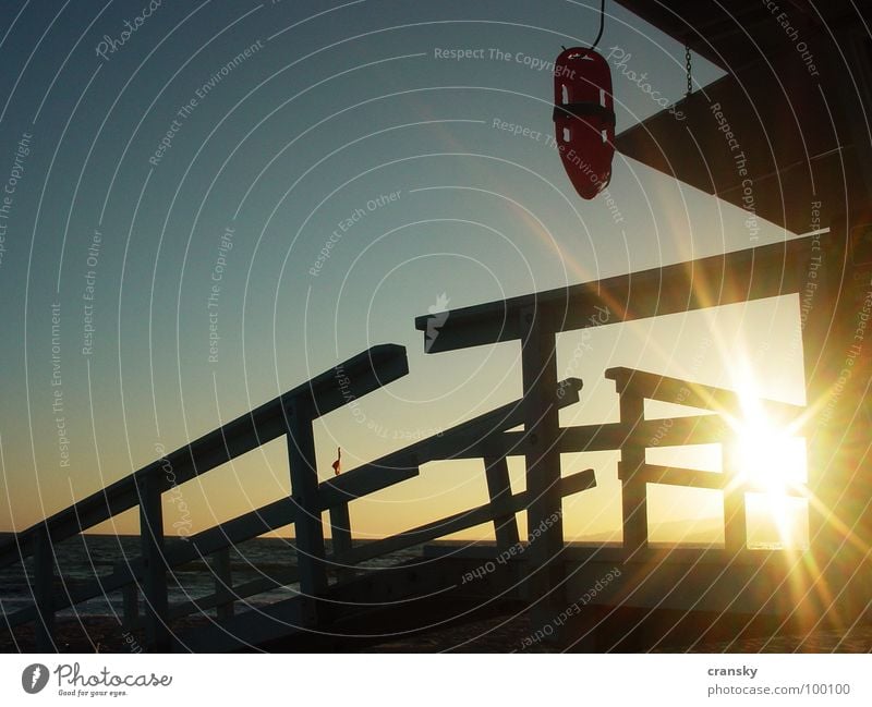 Baywatch for yawning Lifeguard Beach Sunbeam Sunset Malibu Los Angeles Services Club Venice Sky Bay watch