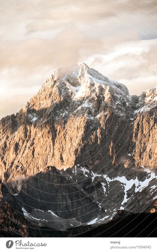 Torstein in the evening light Vacation & Travel Tourism Adventure Nature Sky Clouds Autumn Winter Rock Alps Mountain gate Dachstein mountains Peak