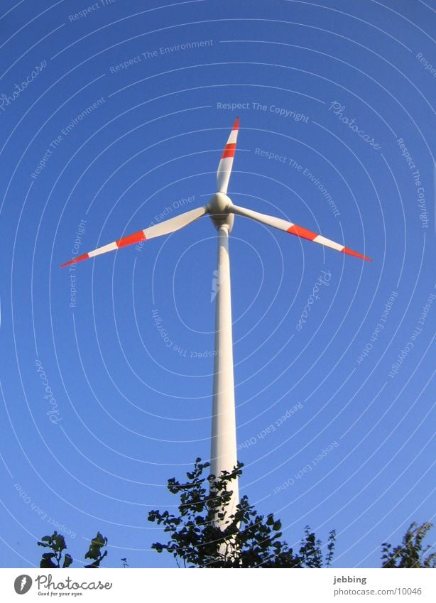 windmill Mill Electricity Electrical equipment Wind energy plant Rotate Technology Sky Blue Electricity generating station electric Cable Energy industry Wing