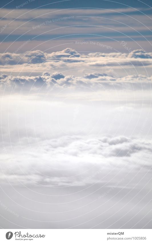 Flying high. Nature Esthetic Contentment Clouds Peaceful Clouds in the sky Cloud cover Cloud field Veil of cloud Band of cloud Mountain cloud Heaven Blue