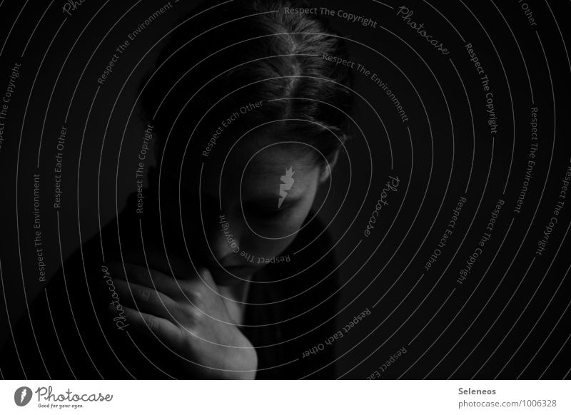 devastated Human being Feminine Woman Adults 1 Sadness Concern Grief Pain Disappointment Loneliness Exhaustion Shame Fear Nerviness Perturbed Timidity