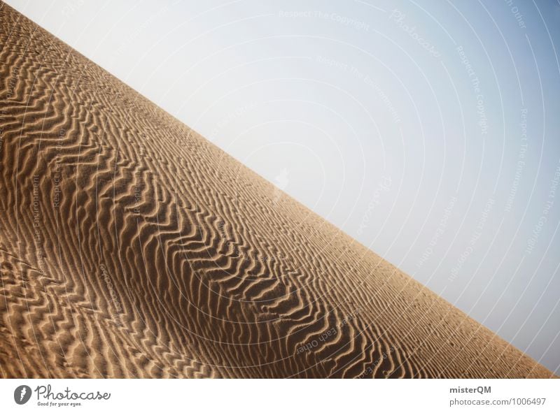 Blown away II Art Esthetic Contentment Desert Structures and shapes Undulation Sand Sandy beach Surface Sahara Warmth Colour photo Subdued colour Exterior shot