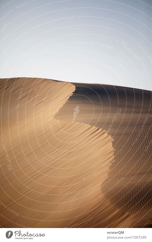 Sand wave. Environment Nature Landscape Climate Climate change Beautiful weather Wind Hill Esthetic Contentment Dune Undulation Desert Warmth Sahara