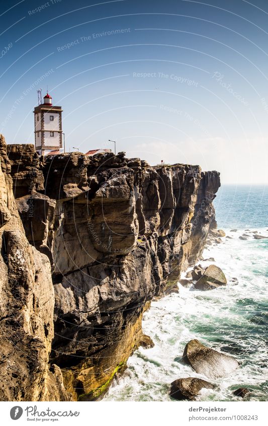 Lighthouse at Cabo Carvoeiro 2 Vacation & Travel Tourism Trip Far-off places Freedom Sightseeing Environment Landscape Plant Summer Rock Waves Coast Lakeside