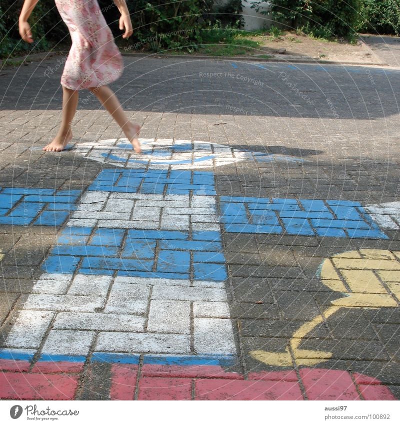 Swing II Child Playing Playground Movement Hinky Pinky Girl Play instinct motor function Feet Schoolyard