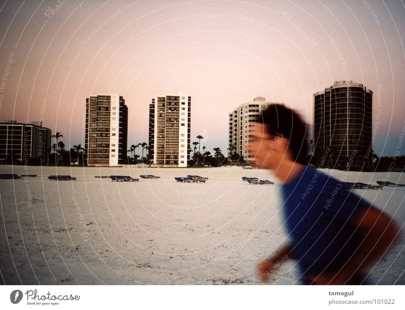 Florida Sunset Beach Dusk Vacation & Travel Jogger Motion blur Playing Lomography Runner
