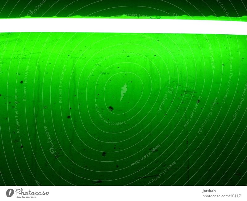 Green makes you happy Light Lamp Neon light Wall (building) Photographic technology Lighting Bright Colour