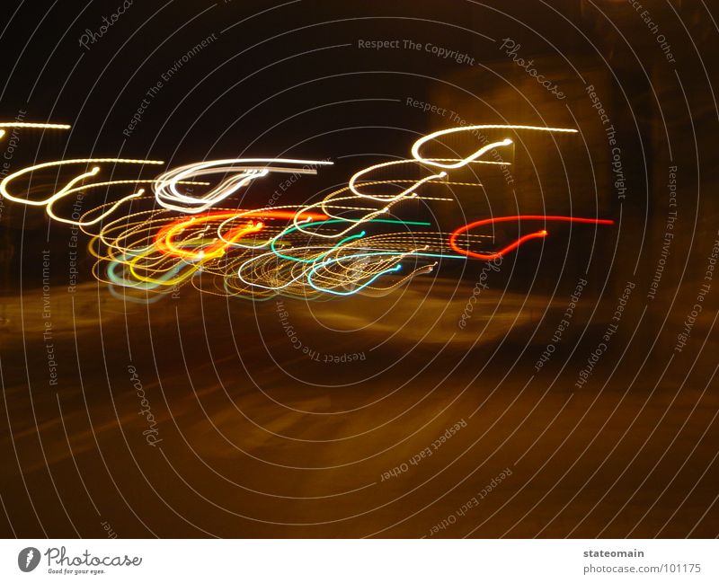 disorientation Light Exposure Speed Transport Long exposure Agitated Colour Perspective Irritation