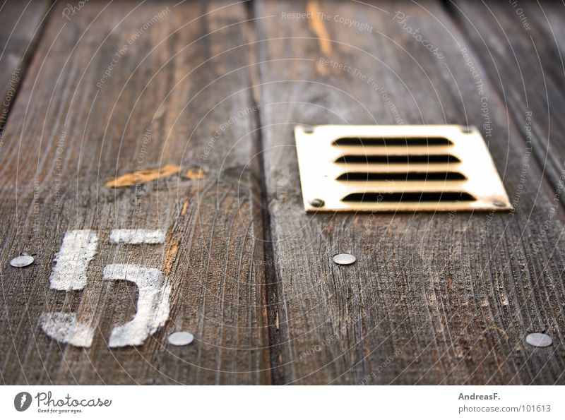 five Wood Wooden board Wooden wall Ventilation Digits and numbers 5 Symbols and metaphors Texture of wood Door Gate