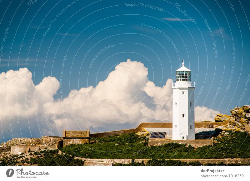 Lighthouse in Cornwall with clouds Leisure and hobbies Vacation & Travel Tourism Trip Adventure Far-off places Freedom Summer vacation Environment Nature