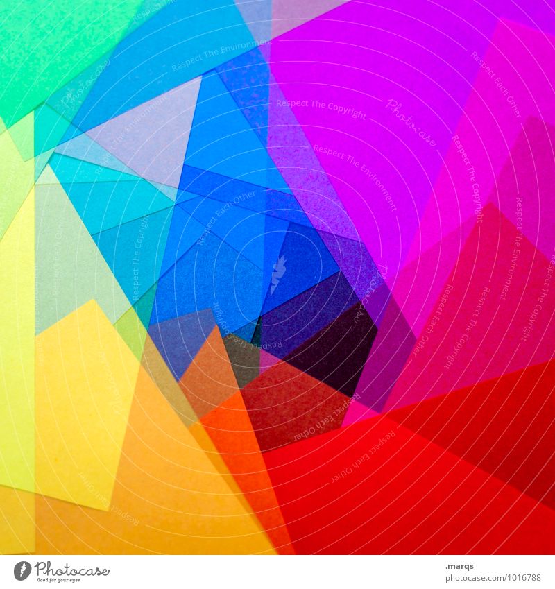polygon Style Design Esthetic Sharp-edged Multicoloured Colour Creativity Irritation Intoxicant LSD Paper Spectral Double exposure Colour photo Close-up