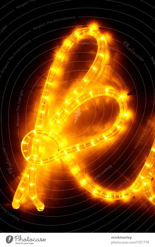 light chain 02 Light Lamp Yellow Red Dark Night Eerie Letters (alphabet) Swing Beautiful Detail Chain LED snake of light scary Traffic light Decoration