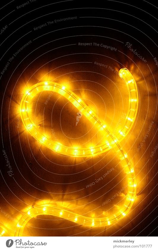 light chain 03 Light Lamp Yellow Red Dark Night Eerie Letters (alphabet) Swing Beautiful Detail Chain LED snake of light scary Traffic light Decoration