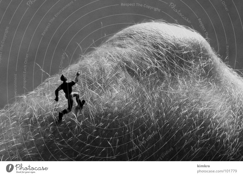 Body Landscape I Knee Hill Black & white photo Runner Running Walking