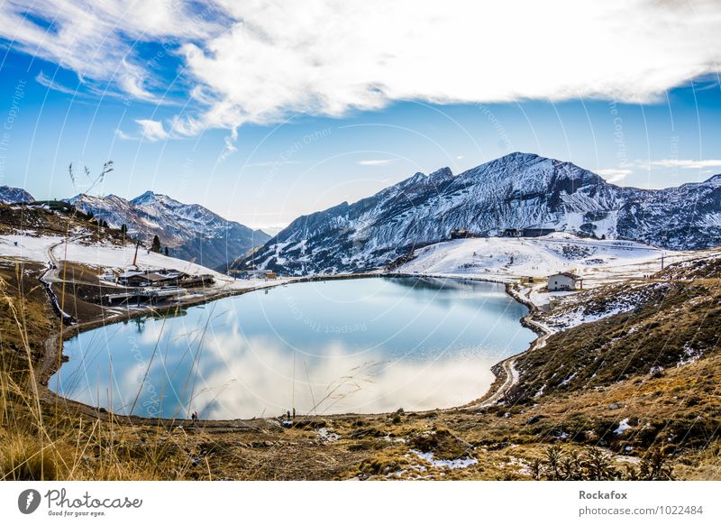 Bergsee Austria Obertauern Joy Well-being Relaxation Calm Vacation & Travel Tourism Trip Adventure Far-off places Freedom Summer Winter Snow Winter vacation