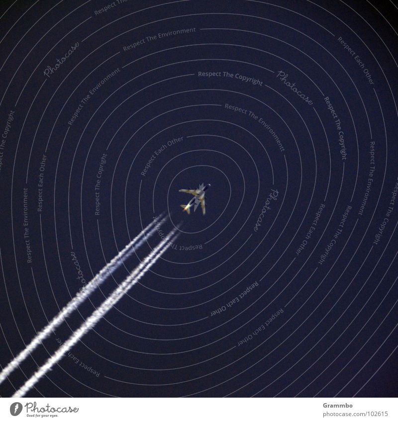 thirty-seven o'clock Radiation Airplane Jet Aviation Sky Blue Tall Exterior shot