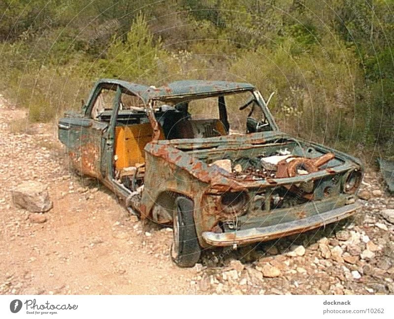 horny dangled Scrap metal Broken Things Car Rust Dirty