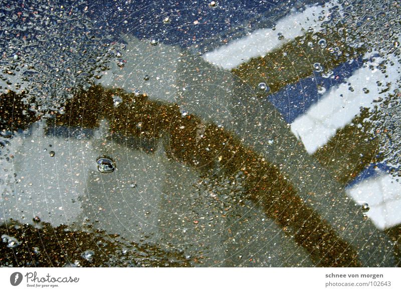 by-product Silver Puddle Concrete Rain Summer Sky Round Geometry Window Air Reflection Water icc Berlin Blue ashalt sneezy training