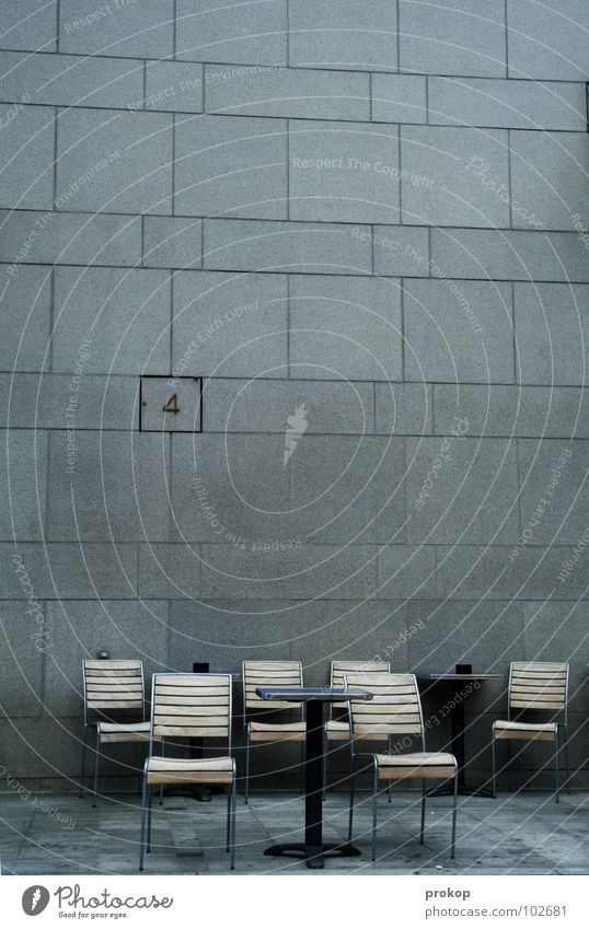 APA meeting Chair Wall (building) 4 Digits and numbers Waiting area Meeting Empty Seating Design Chic Beautiful Geometry Table Café Wall (barrier) Square