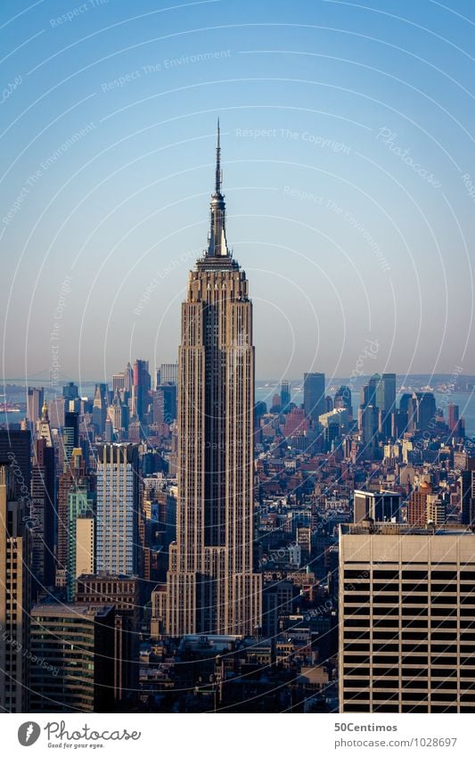 Empire State Building New York City Manhattan Town Downtown Skyline Overpopulated High-rise Tourist Attraction Landmark Movement Business Chaos Design Elegant