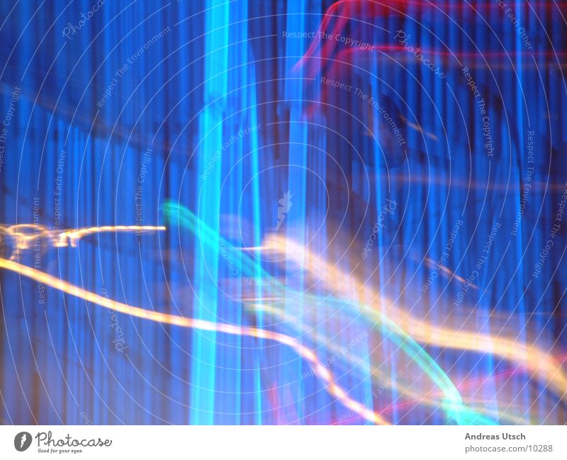 Style? Light Night Photographic technology Blue Line Colour Reaction