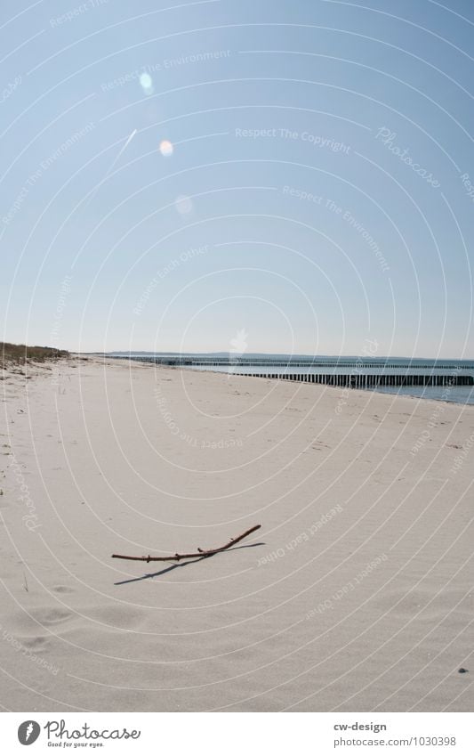 Empty beach on Hiddensee Baltic Sea Ocean Colour photo coast Island