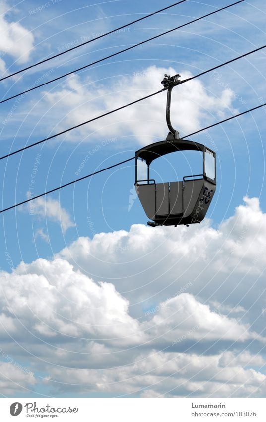 Line 56: Skywards Transport Means of transport Passenger traffic Gondola Cable car Wire cable Places Empty Clouds Alternative Possible Expressway exit Infinity