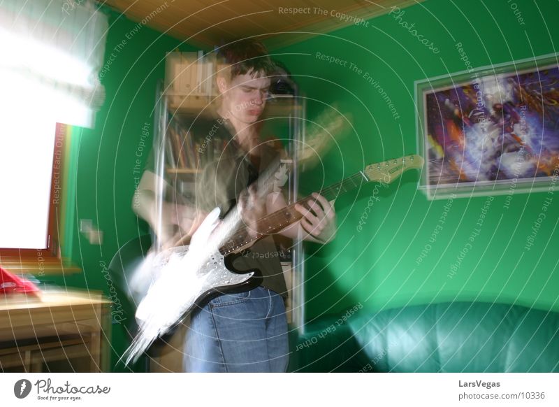 El Mariachi Man Electric guitar blurred Movement Music Guitar Rock music