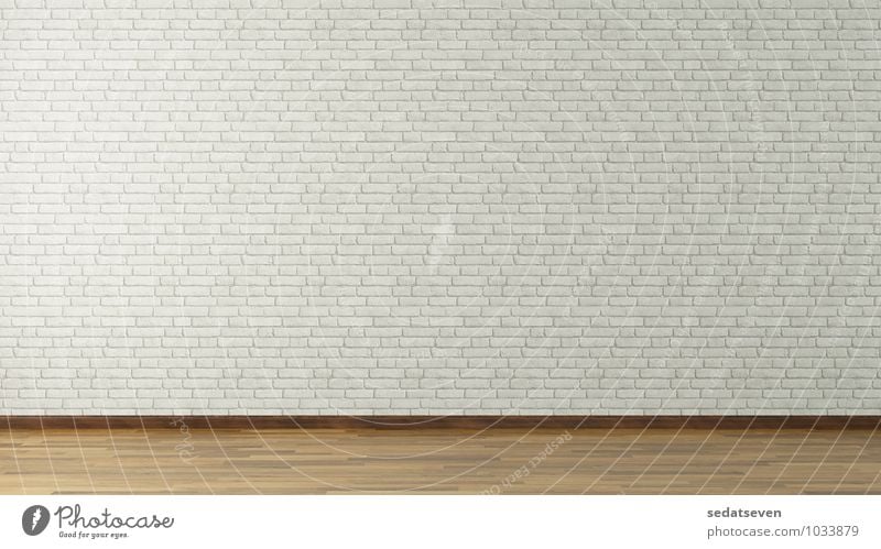3D rendering white brick wall - a Royalty Free Stock Photo from Photocase