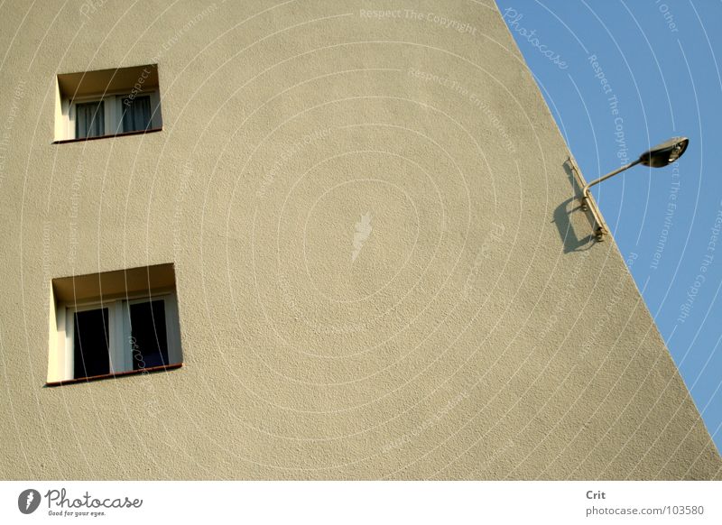 the watchtower Light Street lighting Detail window building contrast grey gray concrete Wall (barrier)