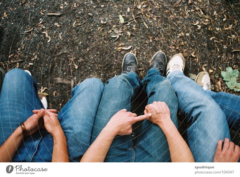 sitting Relaxation Footwear Boredom Summer Youth (Young adults) Jeans Sit Perspective Wait Human being Bench