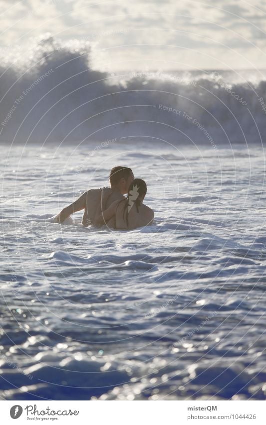 In conjunction. Nature Adventure Romp Playing Effortless In pairs Couple Relationship Trust Together Attachment Related Cohesive Man Woman Swimming & Bathing
