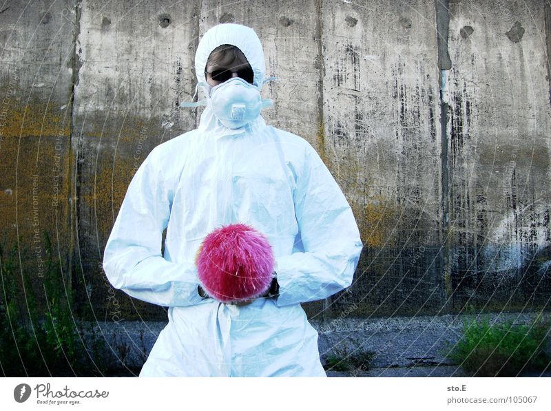 [b/w] seppuku Fellow Posture White Working clothes Quarantine Laboratory Laboratory assistant Cleaning Cleaner Feather duster Multicoloured Mask Sunglasses