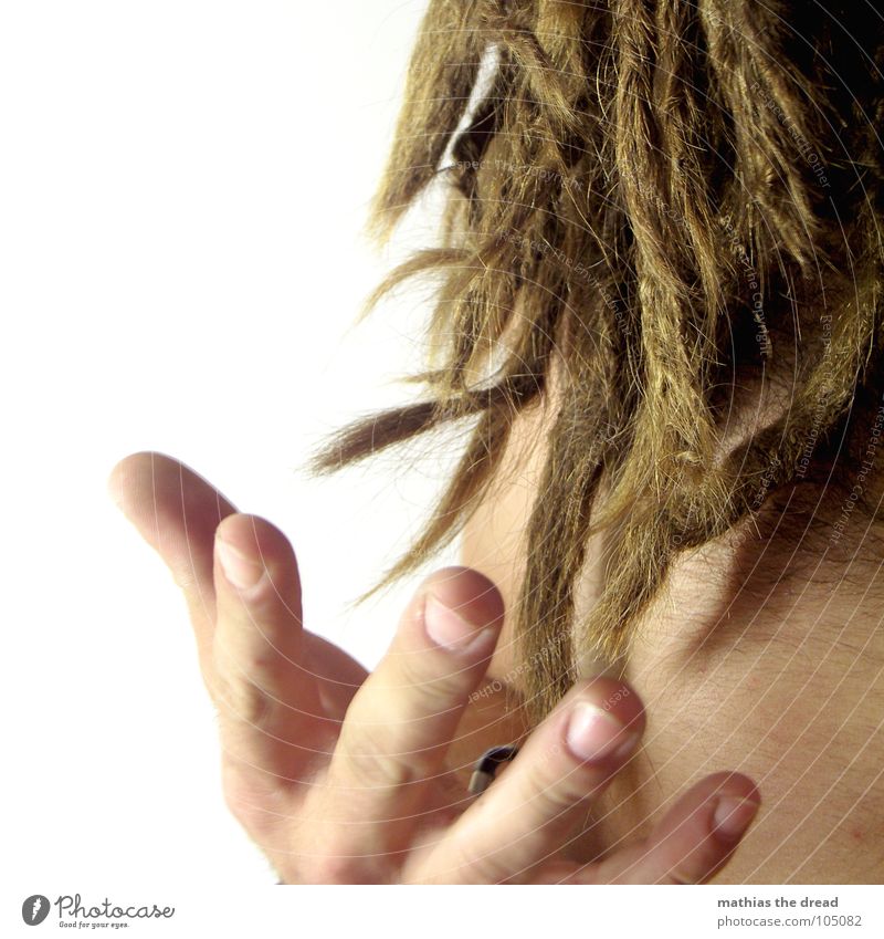 dreads Dreadlocks Hand Fingers Nail Fingernail Open Man Masculine Quaint Authentic dreadlock end Point Hair and hairstyles Catch Skin body hair Wild animal