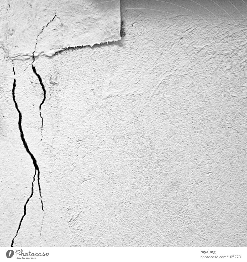 save with a building society Seam Furrow White Black Structures and shapes Wall (building) Wallpaper Snippets Craft (trade) Dangerous Crack & Rip & Tear