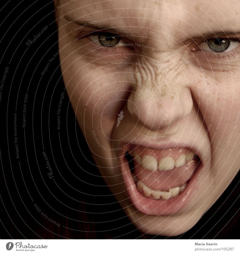 Human being Joy Face Anger - a Royalty Free Stock Photo from Photocase