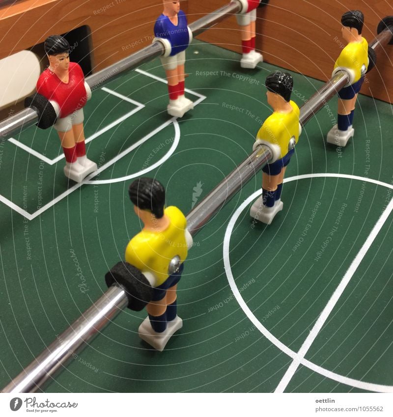Kick it like ... Joy Children's game Sports Ball sports Team Masculine Androgynous Man Adults 6 Human being Decoration Kitsch Odds and ends Wood Metal Plastic