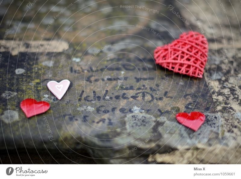 forever Valentine's Day Stone Sign Characters Graffiti Heart Emotions Moody Love Infatuation Romance Lovesickness Kitsch Declaration of love
