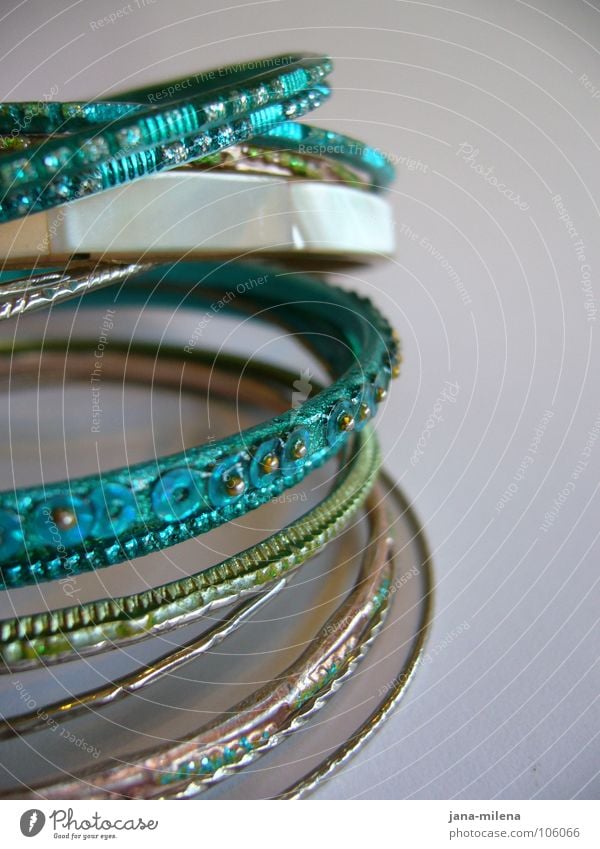 Saturday evening Jewellery Bangle Beautiful Turquoise Mother-of-pearl Luxury Circle Gold Silver Feasts & Celebrations