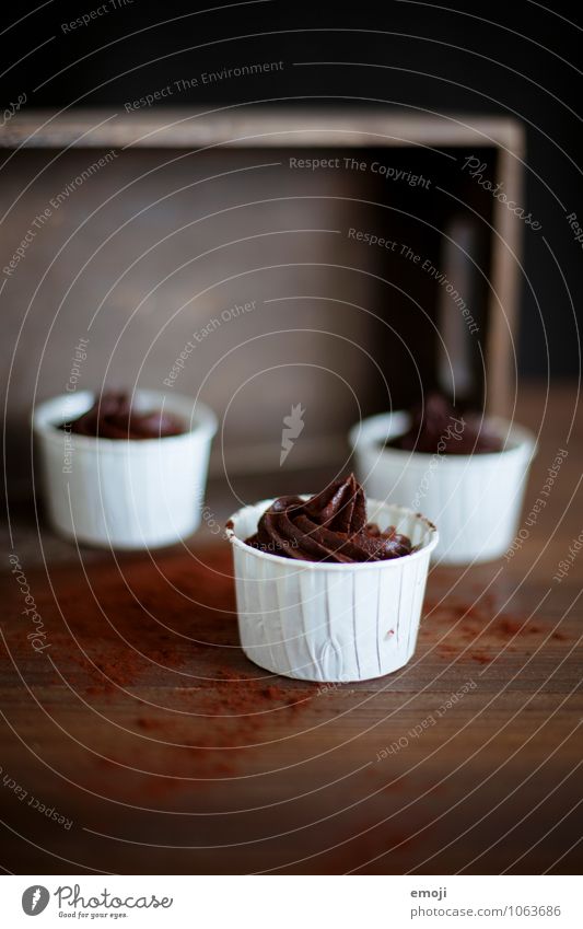 trespass Dessert Candy Chocolate Mousse Mousse au chocolat Nutrition Delicious Sweet Rich in calories Sin Unhealthy Colour photo Interior shot Deserted Day