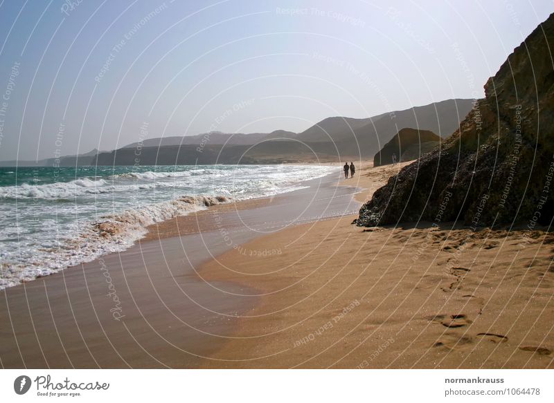 Beach at the Gulf of Oman, Oman Nature Sand Water Beautiful weather Going Walking Hiking Contentment Romance Calm Wanderlust Relaxation Vacation & Travel