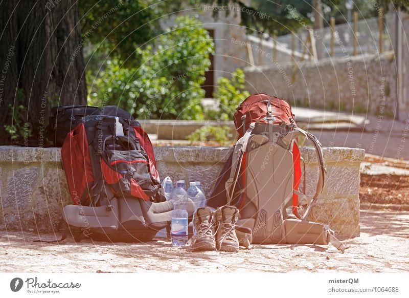 backpacker. Lifestyle Adventure Esthetic Backpack Backpacking Backpacking vacation 2 Together Hiking Break Hiking boots Exterior shot Bottle of water