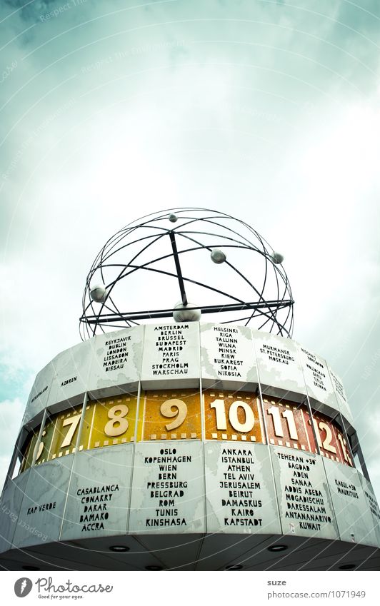 All the time of the world ... Tourism Clock Art Sky Clouds Weather Town Capital city Downtown Manmade structures Tourist Attraction Landmark Sign