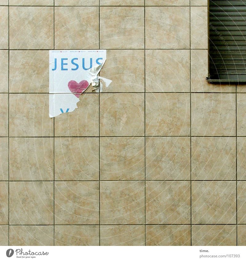 tile-jupp Wall (barrier) Wall (building) Tile Piece of paper Label Heart Broken Gloomy Self-confident Willpower Loyal Sympathy Patient Stress Nerviness Belief