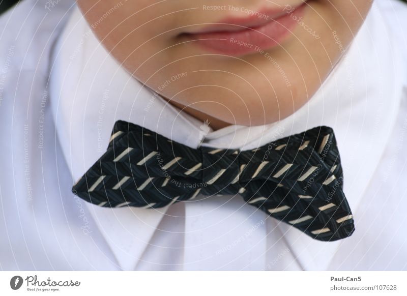 fine-tuned_1 Noble Child Arrangement Petit bourgeois Shirt Fine Beautiful Black White Joy Boy (child) Obedient Elegant Bow tie