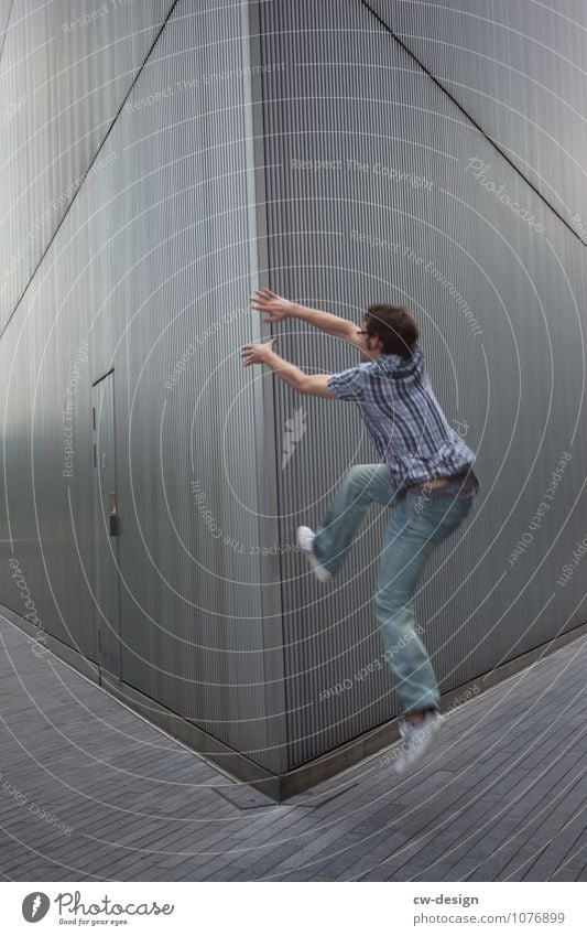 A teenager in London younger Man Architecture Gray Jump