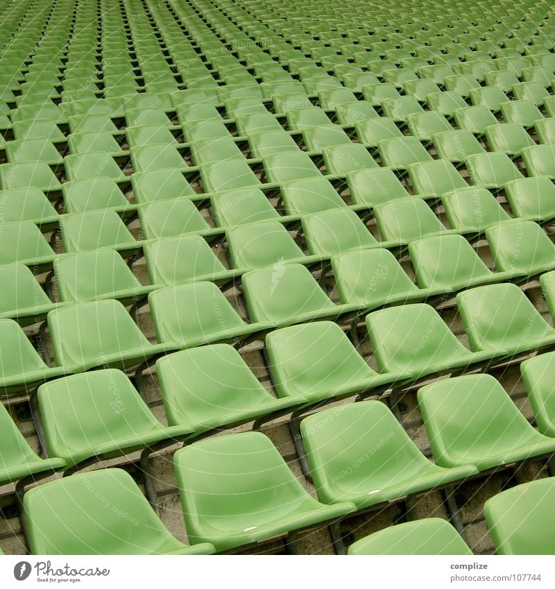 seat open 01 Stadium Stands Green Seating Multiple Bench Row of seats Empty Loneliness Deserted Infinity Sports Arena Perspective bucket seats Many Maximum