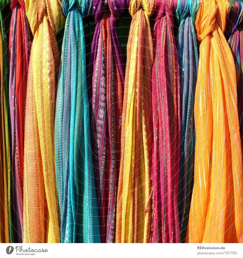 Colour on Monday! Multicoloured Cloth Pattern Bond Fresh Happiness Offer Summer Hang Goods Stripe Craft (trade) Art Arts and crafts  Clothing Culture Rag