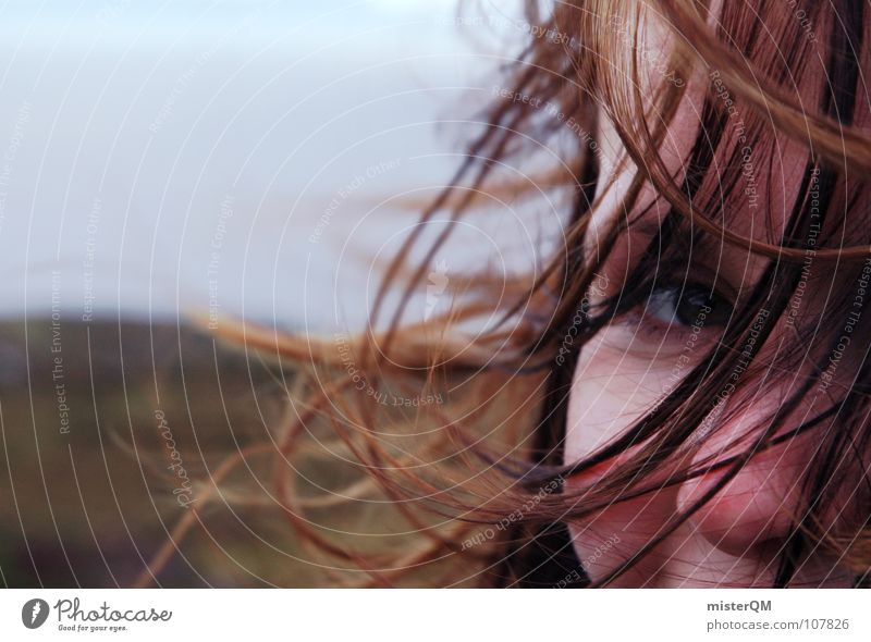 once in a blue moon Woman Brown Background picture Sky Wind Thunder Cold Red Reddened Eyelash Sweet Timidity Calm Serene Joy Blur Dark Haircut Lacking Beautiful