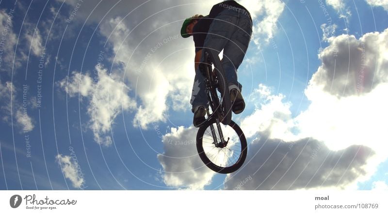 Jesus Christ, Cool!!!! Screamo Style Mountain bike Clouds Janitor Action Air Extreme sports Bicycle flight freedom Cool (slang) Sky snowblind Sports